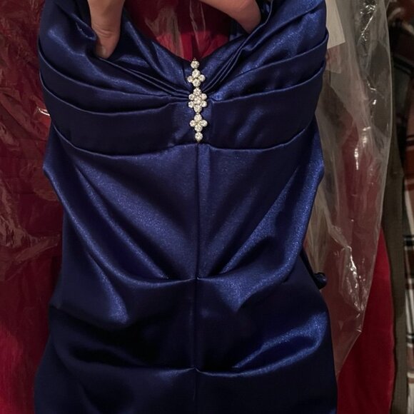 Navy Blue/Purple Dress - Picture 1 of 4